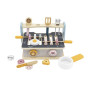 Дитяча плита Viga Toys PolarB з посудом і грилем, складна (44032)