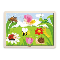 Дерев'яний пазл Viga Toys Комахи, 16 ел. (51450)