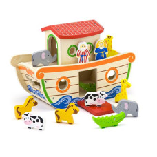 Дерев'яний сортер Viga Toys Ковчег зі звірятами (51625)