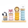 Дерев'яний сортер-пірамідка Viga Toys PolarB Звірята (44022)