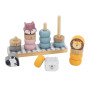 Дерев'яний сортер-пірамідка Viga Toys PolarB Звірята (44022)