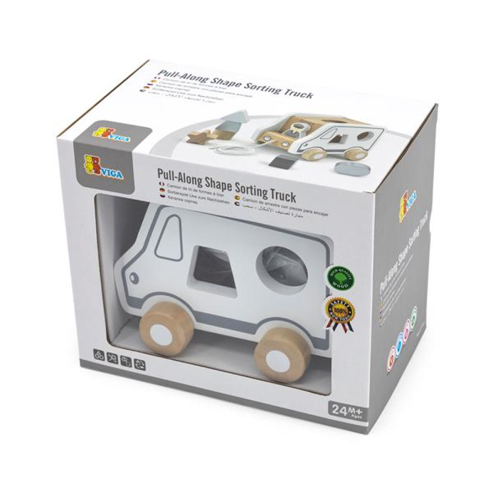 Дерев'яна каталка-сортер Viga Toys Вантажівка (51612)
