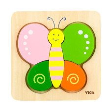 Дерев'яний міні-пазл Viga Toys Метелик (50170)