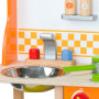 Дитяча кухня Viga Toys з дерева з посудом (50957)
