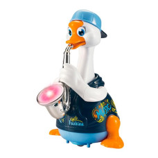 Інтерактивна музична іграшка Hola Toys Гусак-саксофоніст, синий (6111-blue)