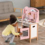 Дитяча кухня з дерева з посудом Viga Toys PolarB рожевий (44046)