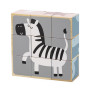 Дерев'яні кубики-пазл Viga Toys PolarB Звірята (44024)
