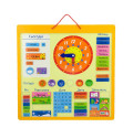 Магнітний календар Viga Toys з годинником, українською мовою (50377U)