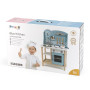 Дитяча кухня з дерева з посудом Viga Toys PolarB блакитний (44047)