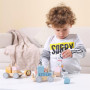 Дерев'яний поїзд-пірамідка Viga Toys PolarB Звірята (44015)