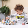 Дерев'яний поїзд-пірамідка Viga Toys PolarB Звірята (44015)