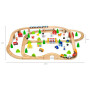 Дерев'яна залізниця Viga Toys 90 ел. (50998)