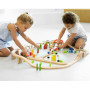Дерев'яна залізниця Viga Toys 90 ел. (50998)