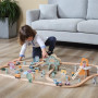 Дерев'яна залізниця Viga Toys PolarB 90 ел. (44067)
