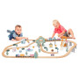 Дерев'яна залізниця Viga Toys PolarB 90 ел. (44067)