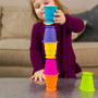 Іграшка тактильна М'які чашки Fat Brain Toys Suction Kupz 6 шт. (F183ML)