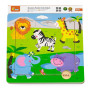 Дерев'яний пазл Viga Toys Звірята в Африці (50838)
