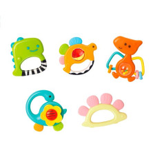 Набір брязкалець Hola Toys Динозаври, 5 шт. в коробці (1109)