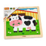 Дерев'яний пазл Viga Toys Корівка, 9 ел. (51 438) (51438)