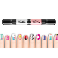 Дитячий лак-олівець для нігтів Malinos Creative Nails на водній основі (2 кольори Нюд + Білий)