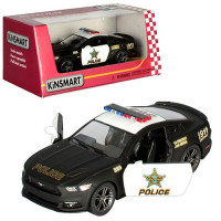 Машинка металева інерційна Ford Mustang GT Police Kinsmart KT5386WP 1:38