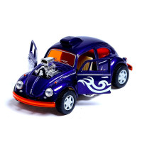 Машинка металева інерційна Volkswagen Beetle Custom Dragracer Kinsmart KT5405W 1:32 (Фіолетовий)