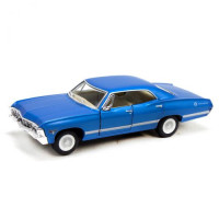Дитяча колекційна машинка Chevrolet Impala KT5418W інерційна (Синій)