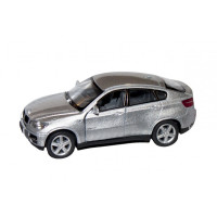 Колекційна іграшкова машинка BMW X6 KT5336W інерційна (Сріблястий)