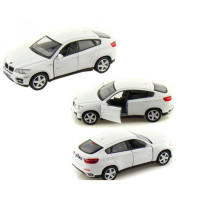 Колекційна іграшкова машинка BMW X6 KT5336W інерційна (Білий)